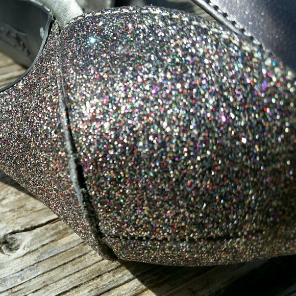 Fioni Night Silver Glitter Heels US 7.5 - Picture 6 of 6